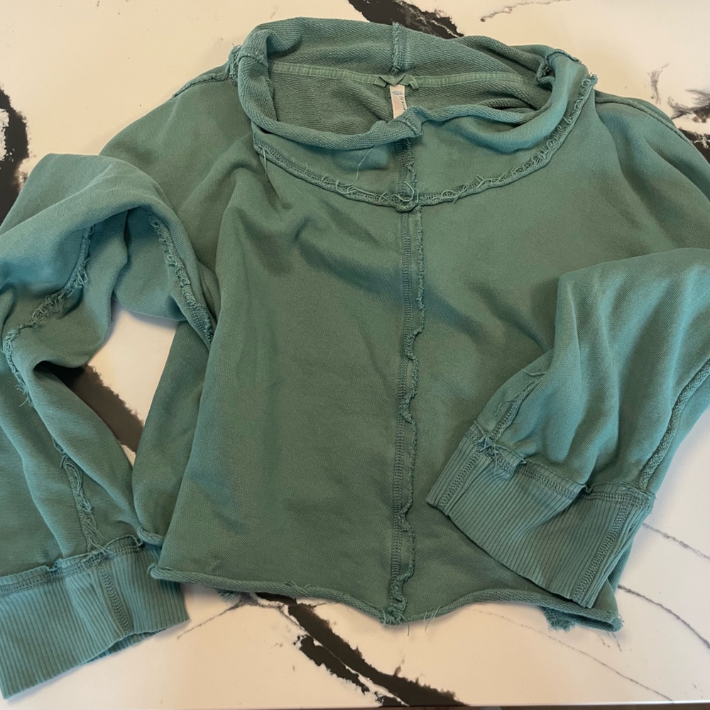 Free People x FP Movement Cool Factor Sweater — Glacial Mist Green (Size M)
